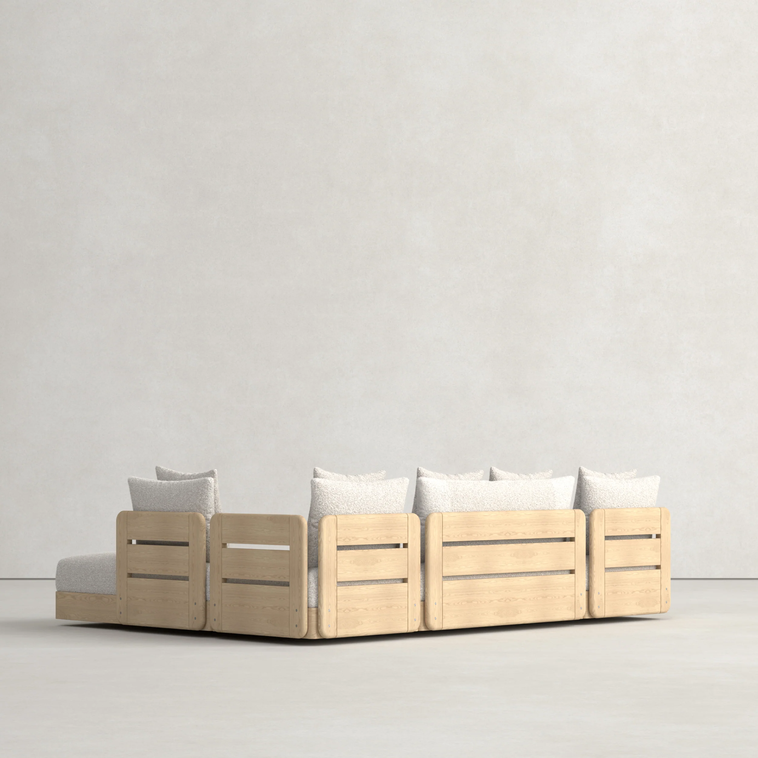 FERRAT SECTIONAL WOOD BASE - Image 8